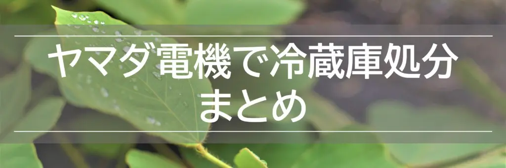 ヤマダ電機で冷蔵庫の回収処分方法！下取りなら実質無料引き取りも！