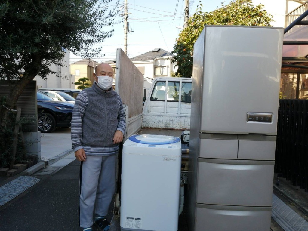 足立区の冷蔵庫や洗濯機の不用品回収事例